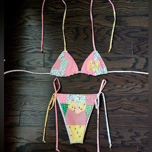 Handmade patchwork bikini made by me